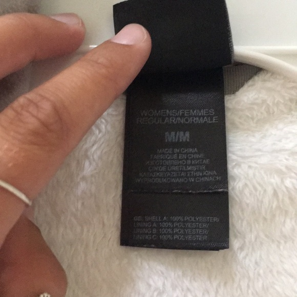 White Fuzzy North Face Jacket - Picture 6 of 8